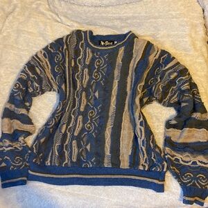 Vintage 1980s eclectic grandpa sweater